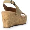 imageDREAM PAIRS Womens Comfortable Ankle Strap Platform Wedge Sandals for Women Casual Dressy SummerKhaki