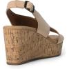 imageDREAM PAIRS Womens Comfortable Ankle Strap Platform Wedge Sandals for Women Casual Dressy SummerNude