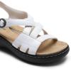 imageDREAM PAIRS Womens Comfortable Arch Support Wedge Sandals Open Toe Summer Walking ShoeWhite