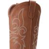 imageDREAM PAIRS Womens Cowboy Cowgirl Boots Embroidered Square Toe Mid Calf Western Boots Fashion Dress Chunky Low Heel Shoes for Theme Party Country ConcertTan