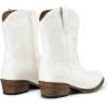 imageDREAM PAIRS Womens Cowboy Cowgirl Western Boots Embroidered Stitched Ankle Boots Square Toe Chunky Heel Fashion Short Booties with ZipperWhite