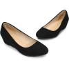 imageDREAM PAIRS Womens Debbie Mid Wedge Heel Pump ShoesBlackSuede
