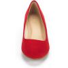 imageDREAM PAIRS Womens Debbie Mid Wedge Heel Pump ShoesRedSuede
