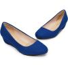 imageDREAM PAIRS Womens Debbie Mid Wedge Heel Pump ShoesRoyalBlue