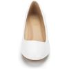 imageDREAM PAIRS Womens Debbie Mid Wedge Heel Pump ShoesWhitePu