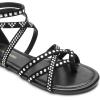imageDREAM PAIRS Womens Dressy Gladiator Summer Cross Strappy Sandals Comfort Flat Casual Beach Fisherman Thong sandalsBlacksuede