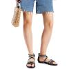 imageDREAM PAIRS Womens Dressy Gladiator Summer Cross Strappy Sandals Comfort Flat Casual Beach Fisherman Thong sandalsBlacksuede