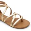 imageDREAM PAIRS Womens Dressy Gladiator Summer Cross Strappy Sandals Comfort Flat Casual Beach Fisherman Thong sandalsGold