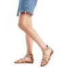 imageDREAM PAIRS Womens Dressy Gladiator Summer Cross Strappy Sandals Comfort Flat Casual Beach Fisherman Thong sandalsNude