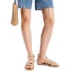 imageDREAM PAIRS Womens Dressy Gladiator Summer Cross Strappy Sandals Comfort Flat Casual Beach Fisherman Thong sandalsNude