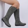 imageDREAM PAIRS Womens Faux FurLined Knee High Winter Boots Fall Tall BootsGrey