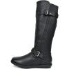 imageDREAM PAIRS Womens Faux FurLined Knee High Winter Boots Fall Tall BootsTraceblack