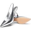 imageDREAM PAIRS Womens Heels Slingback Stiletto Pumps Shoes Pointed Closed Toe Kitten Heels Dress Bridal Elegant Wedding Sexy PartySilverpat