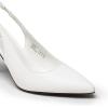 imageDREAM PAIRS Womens Heels Slingback Stiletto Pumps Shoes Pointed Closed Toe Kitten Heels Dress Bridal Elegant Wedding Sexy PartyWhitepu