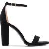 imageDREAM PAIRS Womens HiChunk High Heel Pump SandalsBlackNubuck