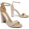 imageDREAM PAIRS Womens HiChunk High Heel Pump SandalsGoldGlitter