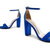 imageDREAM PAIRS Womens HiChunk High Heel Pump SandalsRoyalBlue