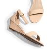 imageDREAM PAIRS Womens Ingrid Ankle Strap Low Wedge SandalNude