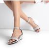 imageDREAM PAIRS Womens Ingrid Ankle Strap Low Wedge SandalSilver