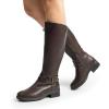 imageDREAM PAIRS Womens Knee High Boots Buckle Riding BootsBrown