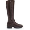 imageDREAM PAIRS Womens Knee High Boots Buckle Riding BootsBrown