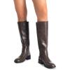 imageDREAM PAIRS Womens Knee High Boots Buckle Riding BootsBrown1