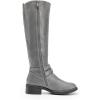 imageDREAM PAIRS Womens Knee High Boots Buckle Riding BootsGrey