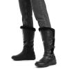 imageDREAM PAIRS Womens Knee High Boots Thick Faux Fur Lined Winter Snow Warm Boots with ZipperBlack