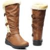 imageDREAM PAIRS Womens Knee High Boots Thick Faux Fur Lined Winter Snow Warm Boots with ZipperCamel