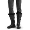imageDREAM PAIRS Womens Knee High Boots Thick Faux Fur Lined Winter Snow Warm Boots with ZipperMinxBlackPu