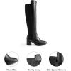 imageDREAM PAIRS Womens Knee High Stretchy Fashion BootsBlackpu