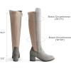imageDREAM PAIRS Womens Knee High Stretchy Fashion BootsLightGrey