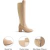 imageDREAM PAIRS Womens Knee High Stretchy Fashion BootsNudesuede