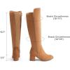 imageDREAM PAIRS Womens Knee High Stretchy Fashion BootsTansuede