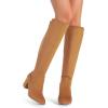 imageDREAM PAIRS Womens Knee High Stretchy Fashion BootsTansuede