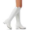 imageDREAM PAIRS Womens Knee High Stretchy Fashion BootsWhite
