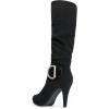 imageDREAM PAIRS Womens KneeHigh Stiletto Boots Black Fashion ampamp Classic Dress BootsParisblack