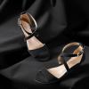 imageDREAM PAIRS Womens Low Wedge Sandals Ankle Strap Heel Sandal Open Toe Wide Dress Summer ShoesBlacknubuck