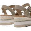 imageDREAM PAIRS Womens Open Toe Buckle Ankle Strap Espadrille Platform Wedge SandalsTaupe