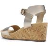 imageDREAM PAIRS Womens Open Toe Buckle Ankle Strap Platform Wedge Sandals Women 2025Goldpu