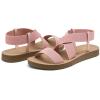 imageDREAM PAIRS Womens Open Toe Elastic Ankle Strap Flat Summer SandalsBlush