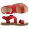 imageDREAM PAIRS Womens Open Toe Elastic Ankle Strap Flat Summer SandalsRed