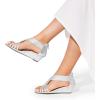 imageDREAM PAIRS Womens Open Toe Low Wedges Sandals Rhinestone Strappy Zipper Dress Shoes Summer Wedding Party Travel ShoesSilver