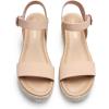 imageDREAM PAIRS Womens Platform Espadrilles Wedge Sandals Comfortable Open Toe One Band Sandals for Women Dressy Casual SummerNude