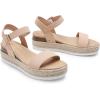 imageDREAM PAIRS Womens Platform Espadrilles Wedge Sandals Comfortable Open Toe One Band Sandals for Women Dressy Casual SummerNude