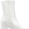 imageDREAM PAIRS Womens Platform Gogo Ankle Boots High Chunky Block Heel Square Toe Booties ShoesWhite