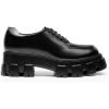imageDREAM PAIRS Womens Platform Oxford Chunky Lace Up Lug Sole Comfort Business Work Dress ShoesBlackpu