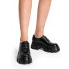 imageDREAM PAIRS Womens Platform Oxford Chunky Lace Up Lug Sole Comfort Business Work Dress ShoesBlackpu