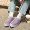 imageDREAM PAIRS Womens Platform Slippers Genuine Suede Slipon Warm FuzzyEasy Autumn Winter Fluffy Comfy Furry Shoes for Outdoor IndoorLight Purple