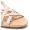 imageDREAM PAIRS Womens Strappy Wrapped Dressy Wedge Sandals Comfortable Low Heel Casual Summer ShoesNude